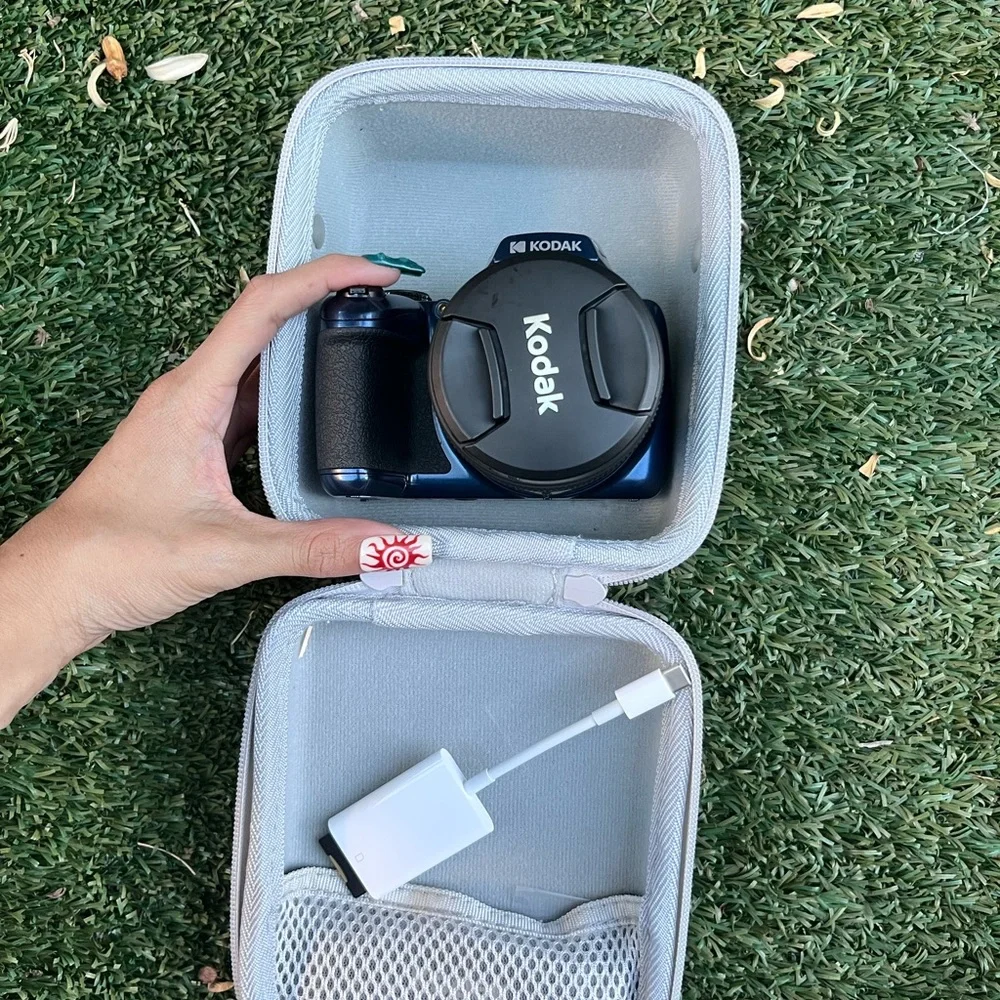 Kodak Black Camera Lens Cap Set in Gray Case